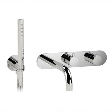 3/4" Thermostatic Wall Mounted Bath Faucet with Hand Shower - DECORATIVE SET