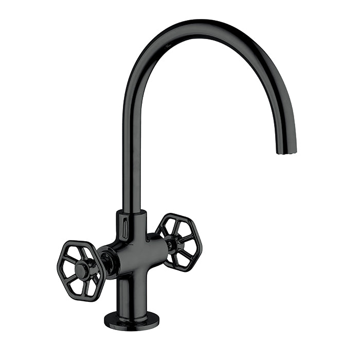 Single hole sink faucet