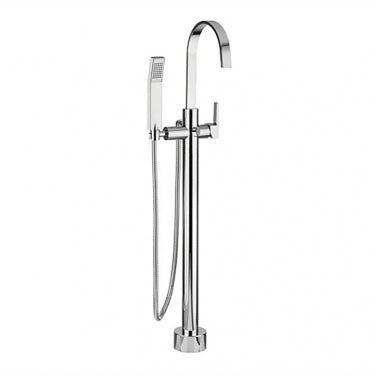 Robinet de bain au sol avec douchette