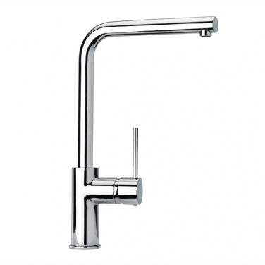Single-spray swivel kitchen faucet