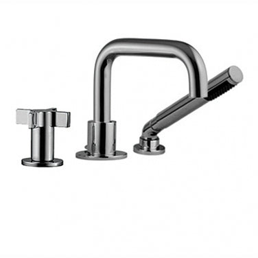 Robinet de bain 3 morceaux avec douchette