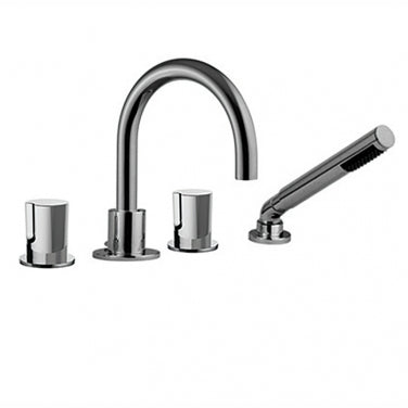 Robinet de bain 4 morceaux avec douchette