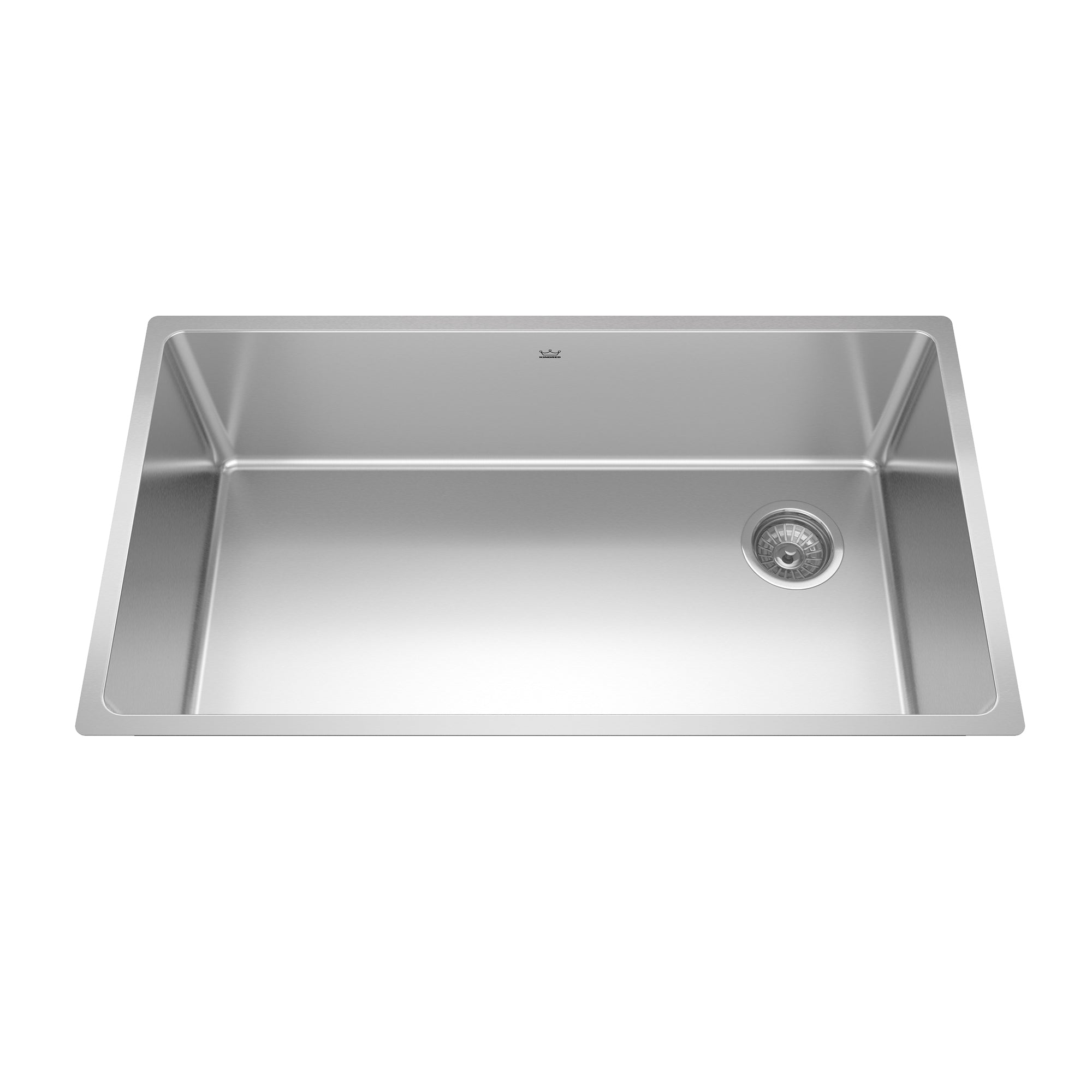 Brookmore 32.5 in. LR x 18.2 in. FB Undermount Single Bowl Stainless Steel Sink