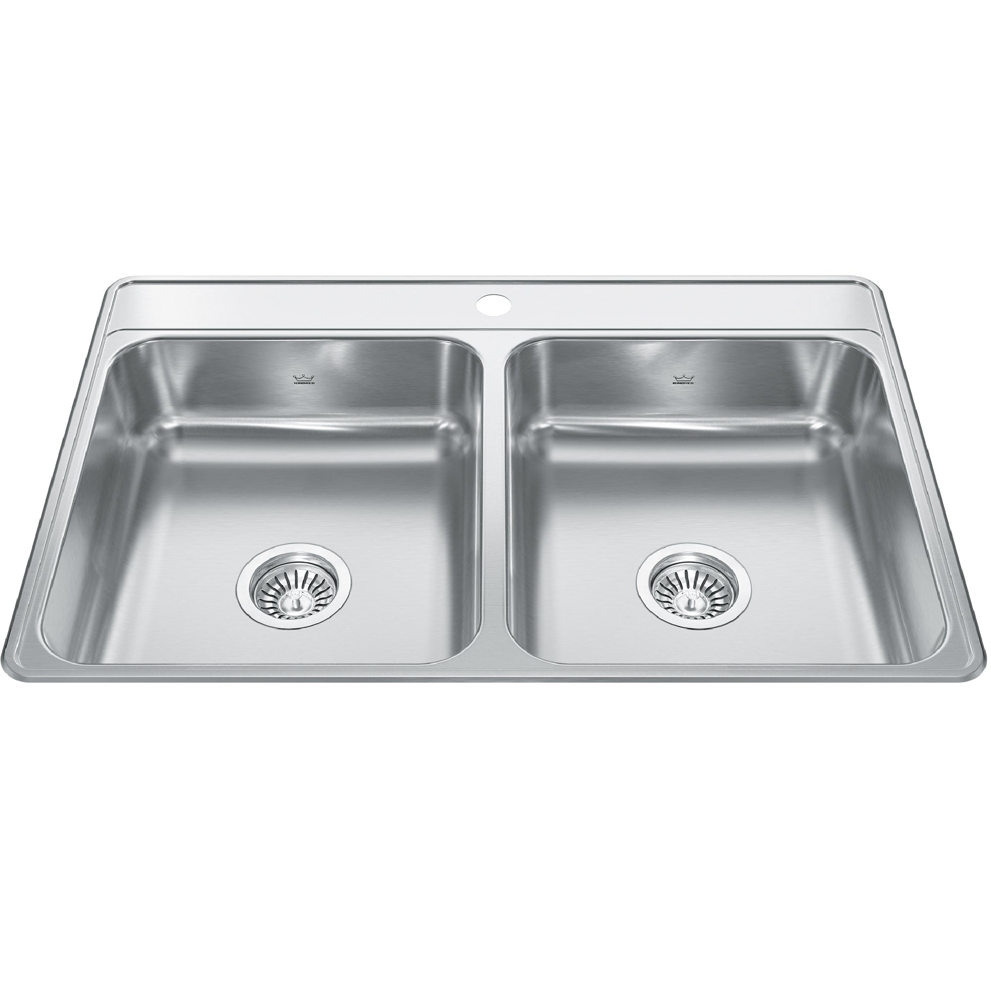 Creemore 33 inch LR x 22 inch Fb Drop in Double Bowl Stainless Steel