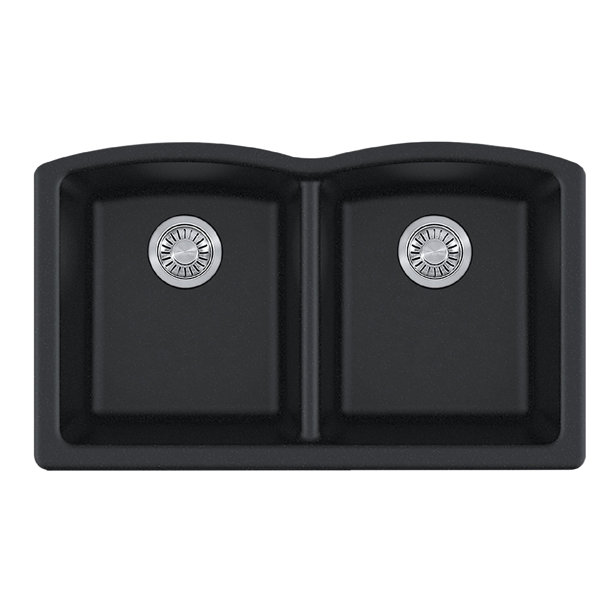 Franke Ellipse 33.0 in. x 19.7 in. ENYX GRANITE SAILOR Double Bowl Kitchen Sink - Elg120ony-CA