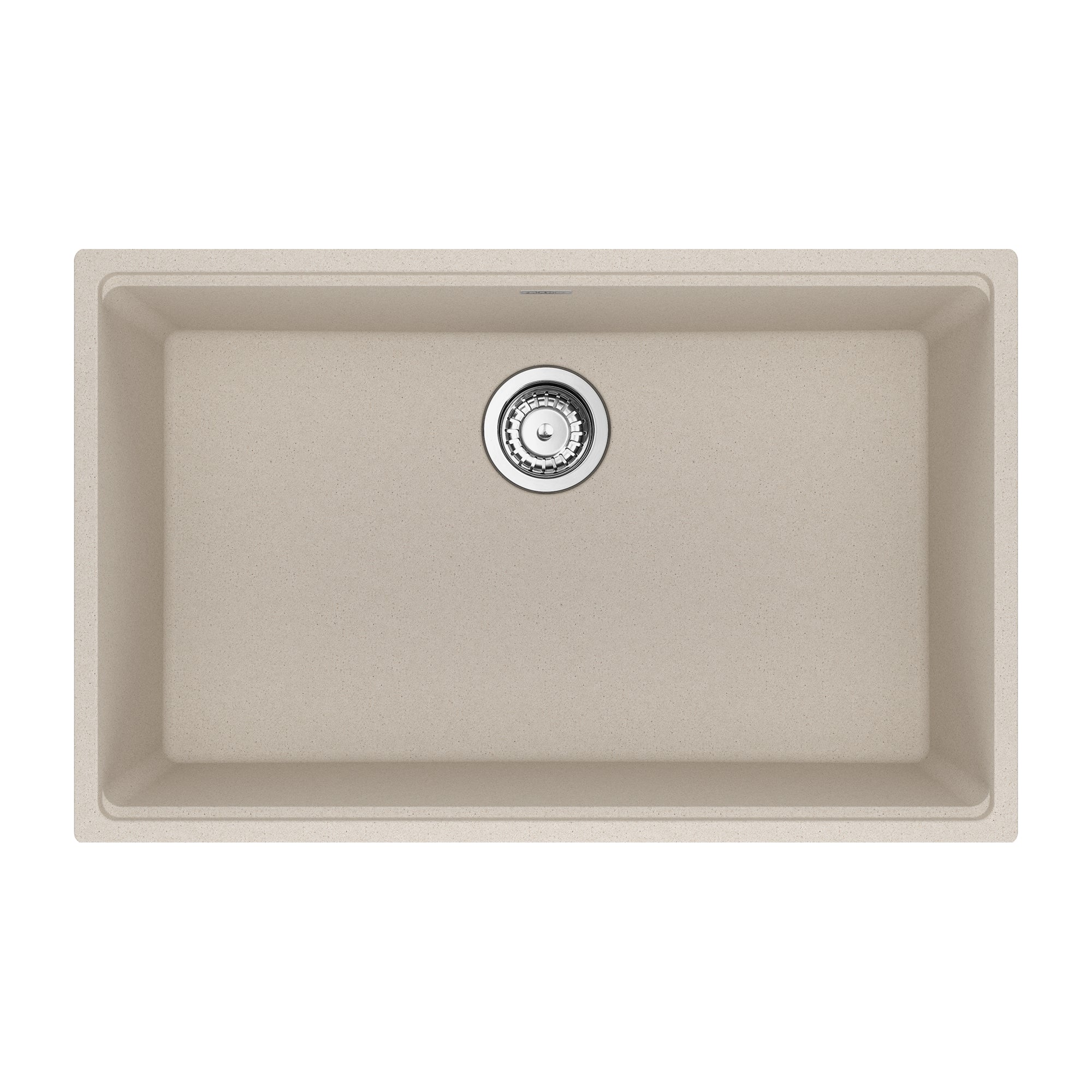 Franke Maris Undermount 33 pouces en x 22 pouces de bol simple en granit Évier de cuisine en pierre gris