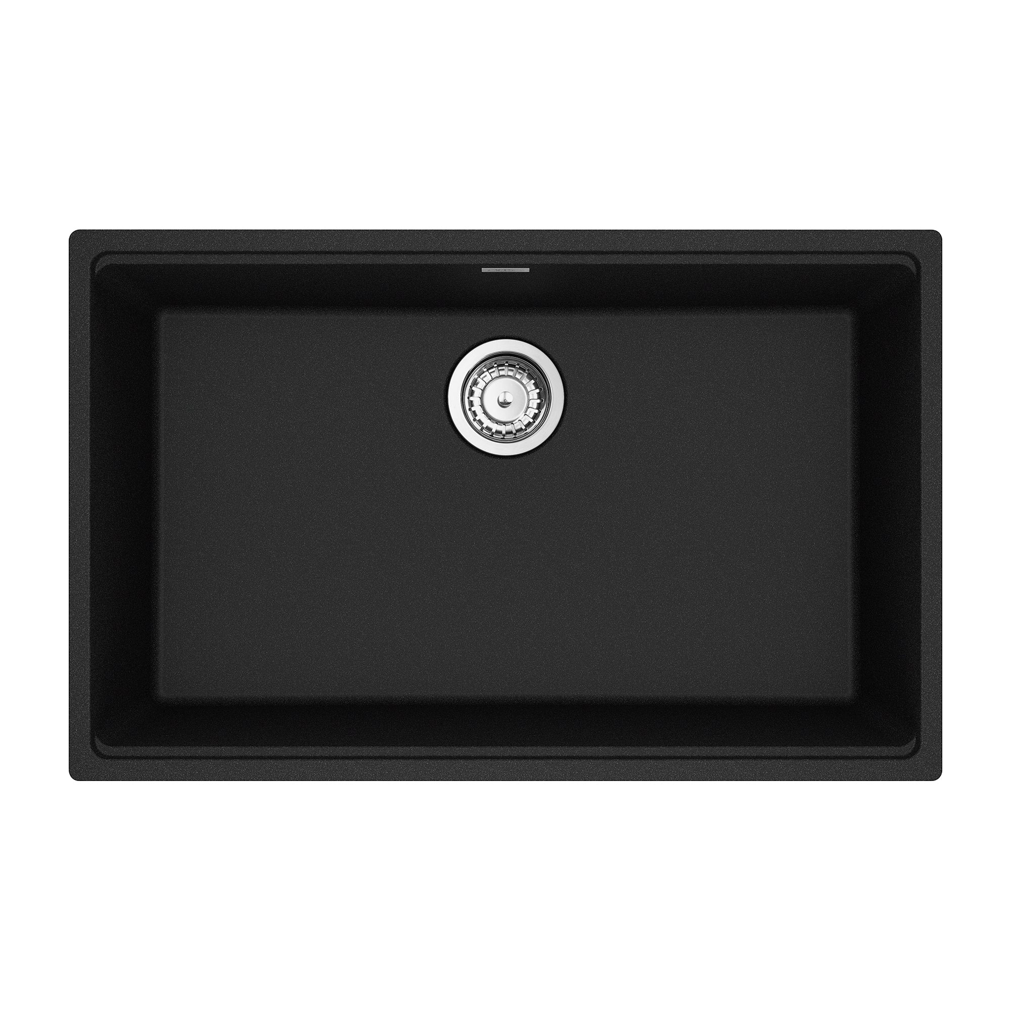 Franke Maris Undermount 33 pouces en x 22 pouces de bol simple en granit Évier de cuisine en pierre gris