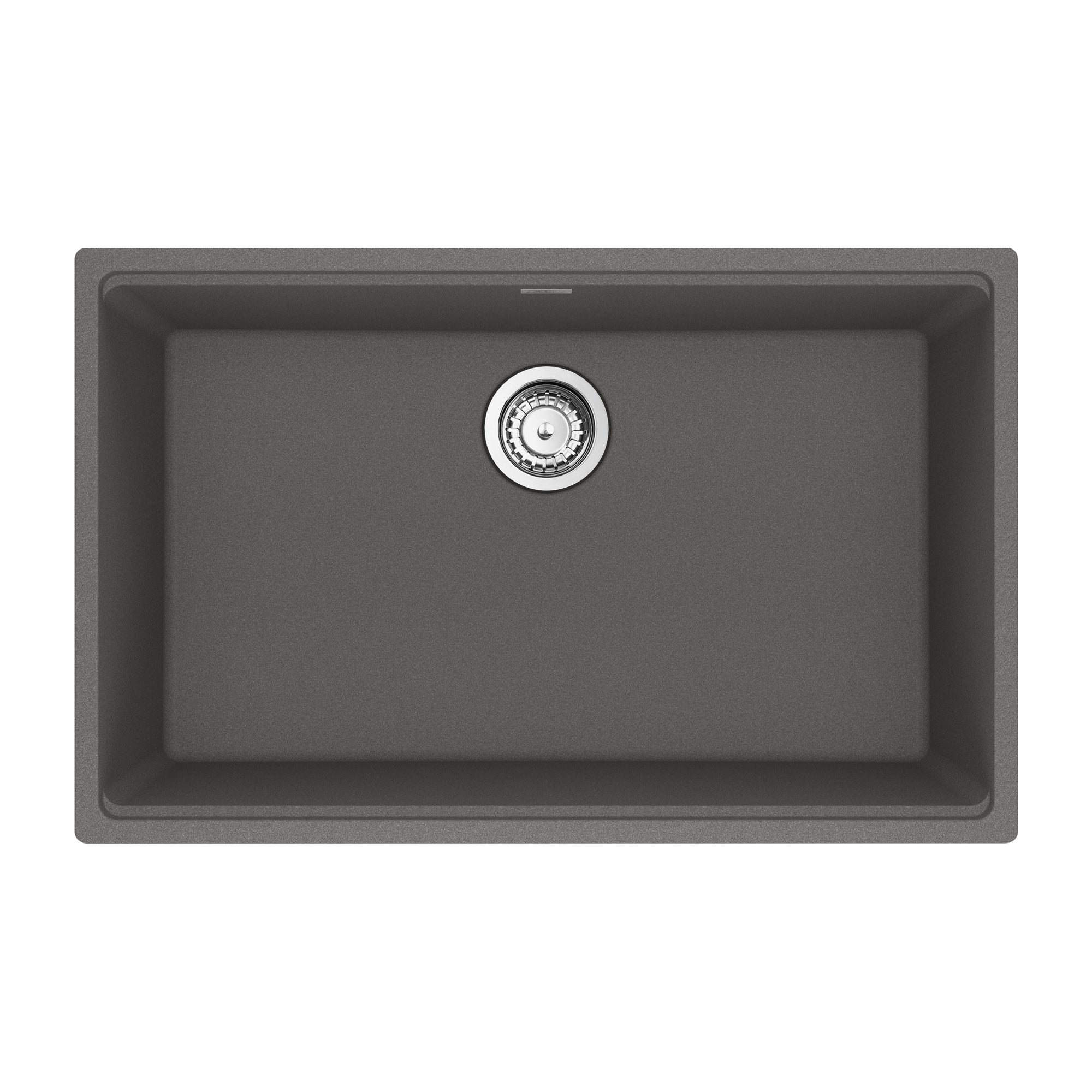 Franke Maris Undermount 33 pouces en x 22 pouces de bol simple en granit Évier de cuisine en pierre gris