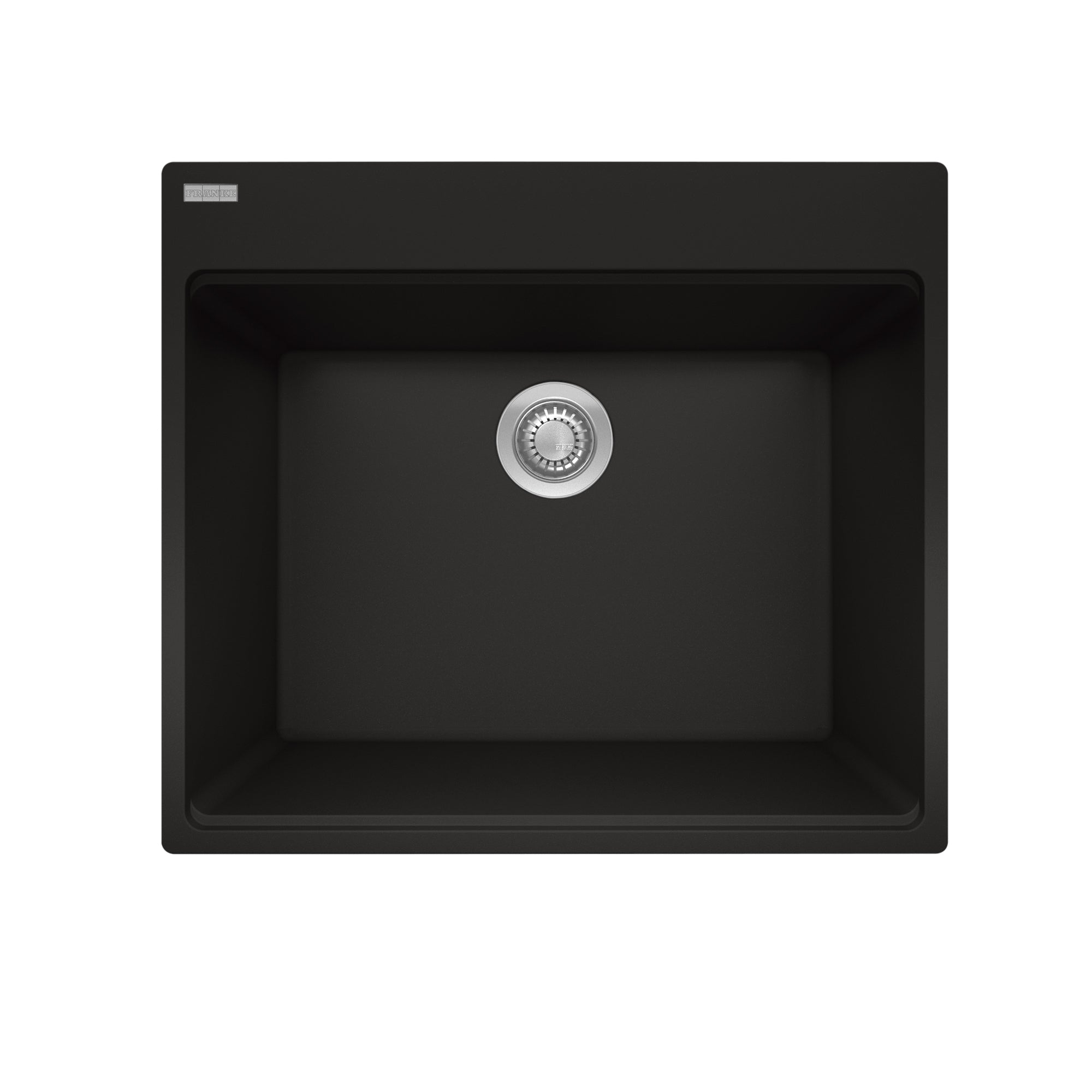 Franke Maris Dual Mount 25 pouces x 22 po Granite Dual Mount Single Bowl Luiserie en pierre Gris