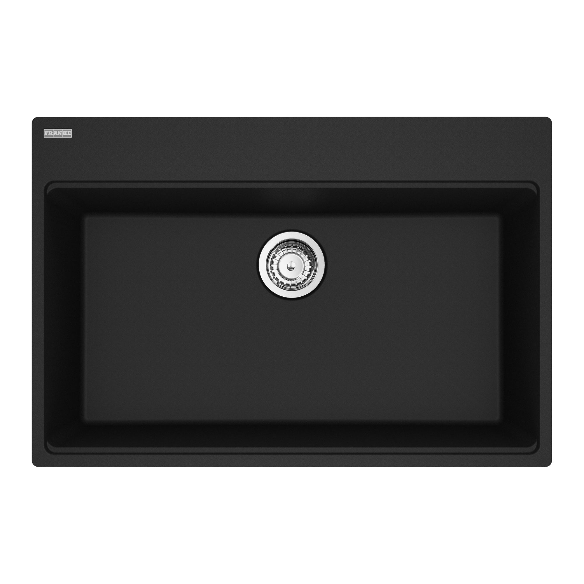 Franke Maris Topmount 31 pouces x 20,88 pouces de bol simple en granit Évier de cuisine en pierre gris