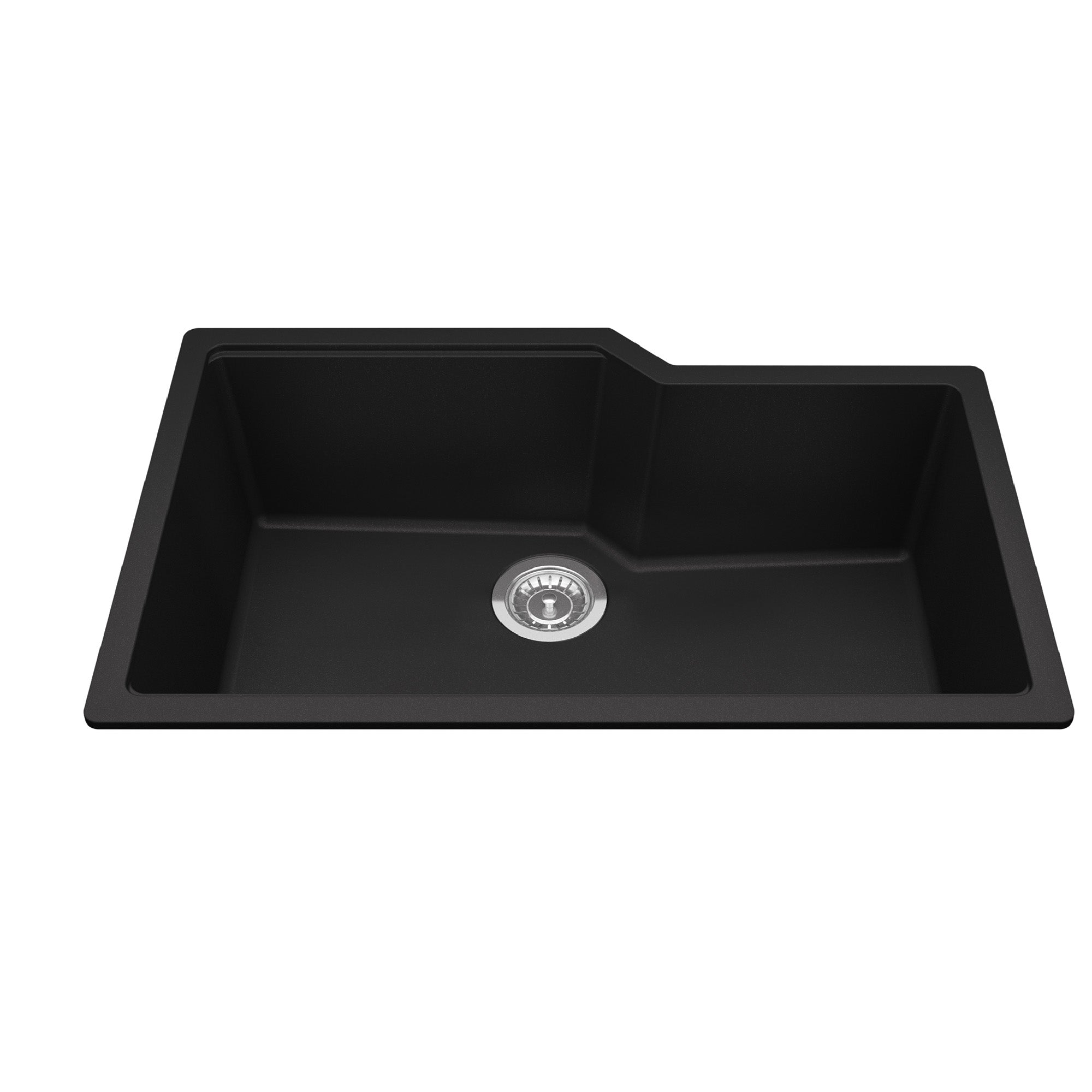Granite Series 30.69-inch LR x 19.69-inch FB Undermount Single Bowl Granite Kitchen Sink in Mocha