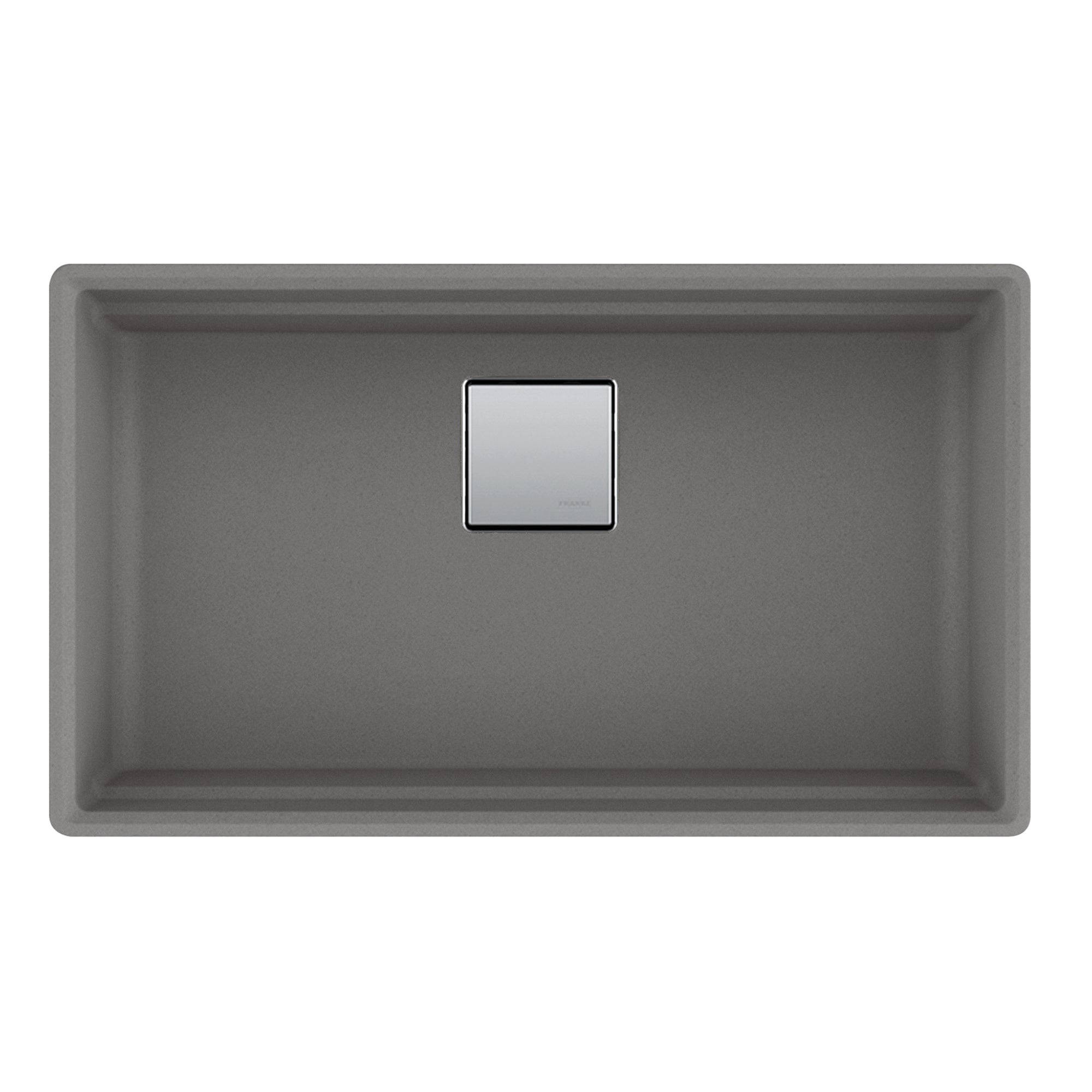 Franke Peak WorkCenter 32,0 pouces. x 18,8 pouces. Évier de cuisine de bol simple en granit gris en pierre