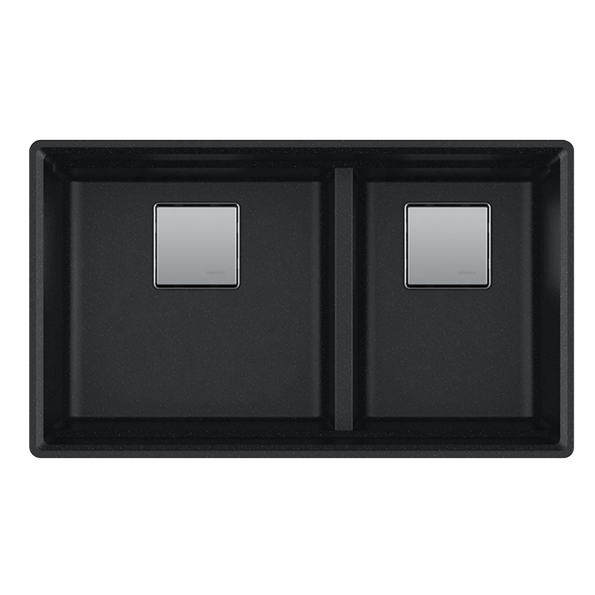 Franke Peak 32.0 in. x 18.8 in. Double Bowl Stone Kitchen Sink - PKG160LD-SHG-S