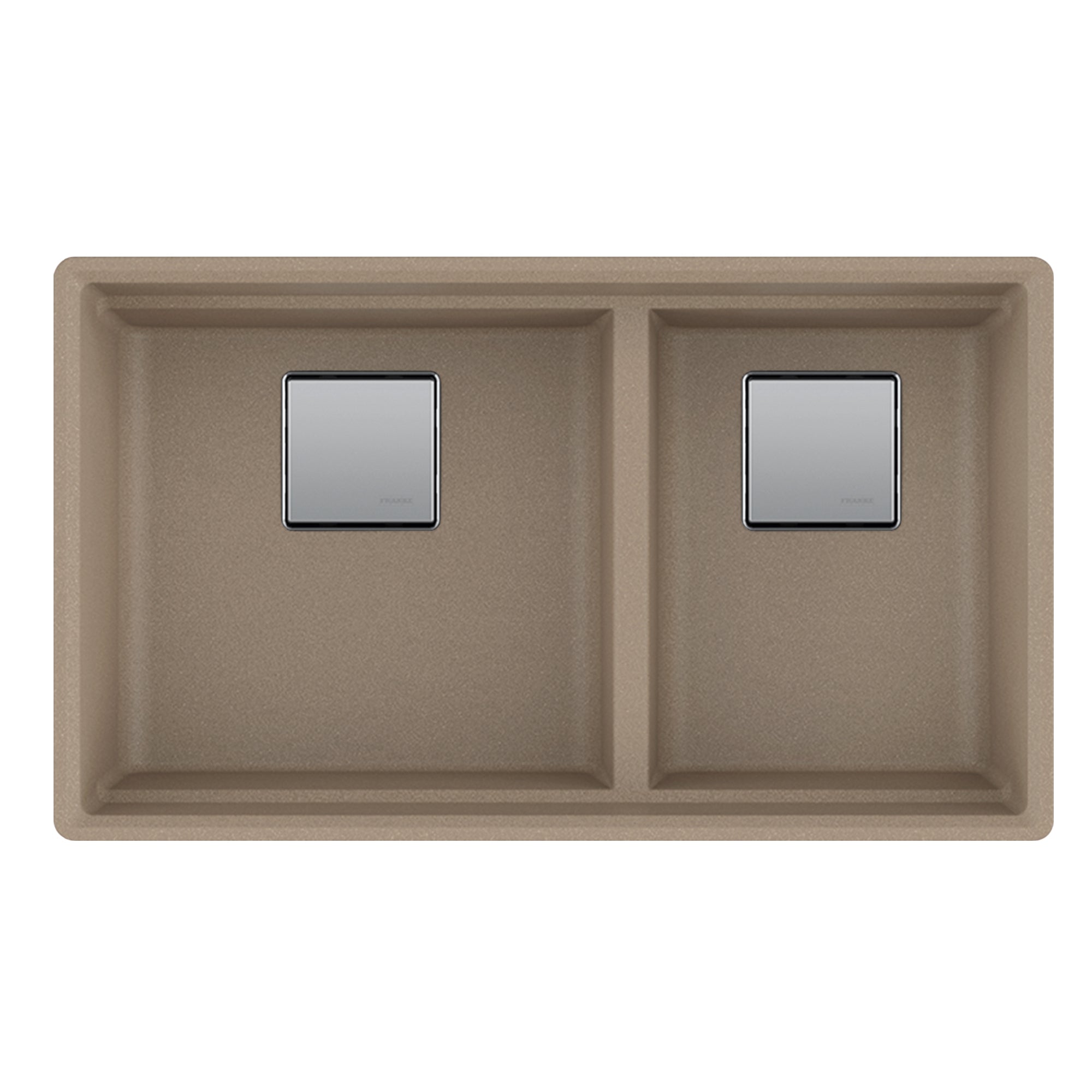 Franke Peak 32.0 in. x 18.8 in. Double Bowl Stone Kitchen Sink - PKG160LD-SHG-S