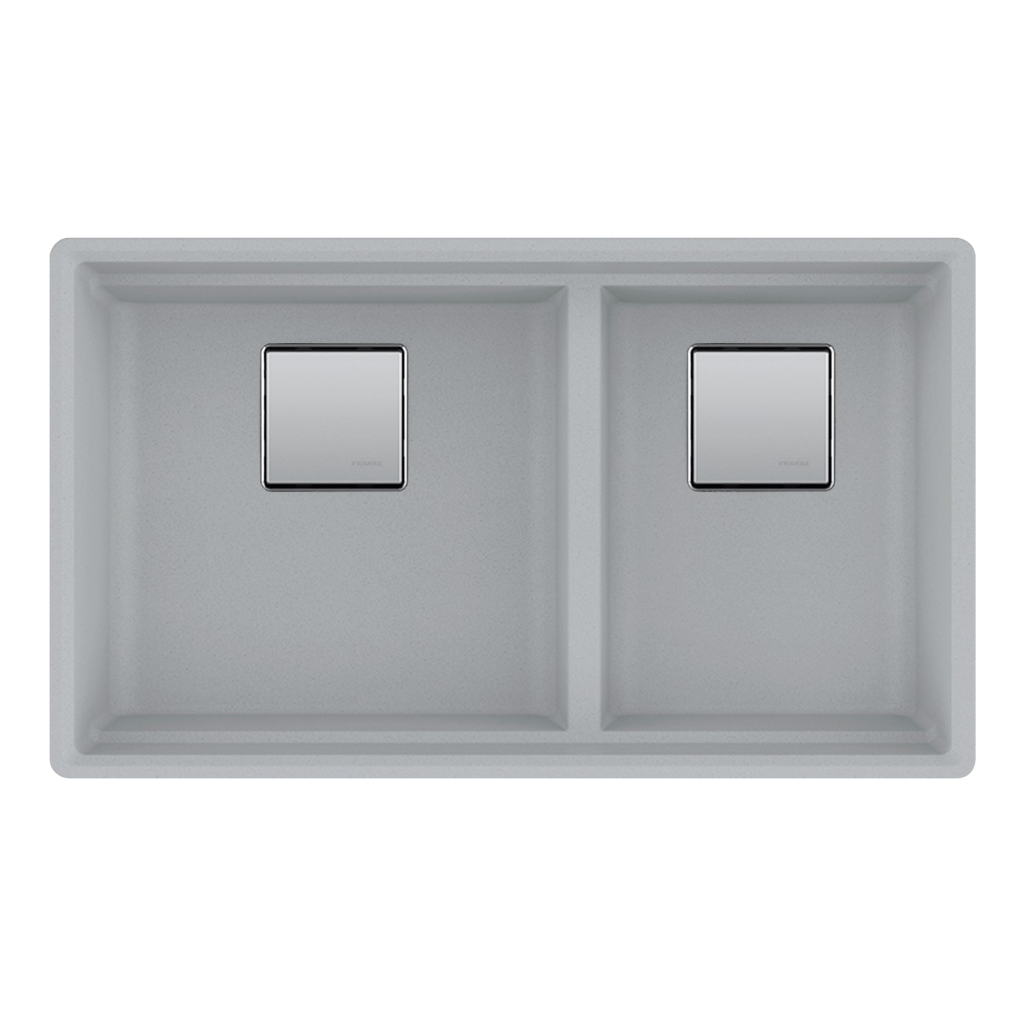 Franke Peak 32.0 in. x 18.8 in. Double Bowl Stone Kitchen Sink - PKG160LD-SHG-S