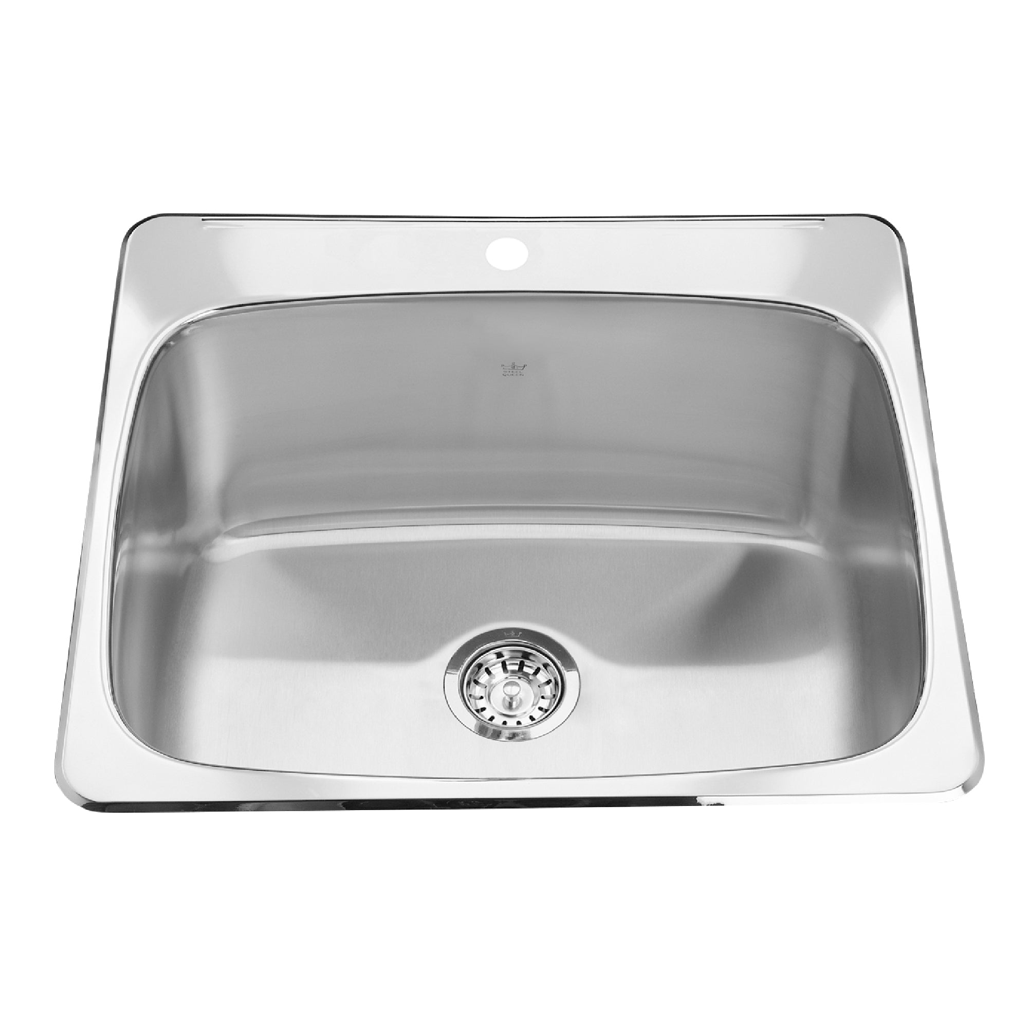 KINDRED Utility Collection 25.63-in LR x 22.06-in FB DROP in 1-Hole Single Bowl Stainless Steel Laundry Sink