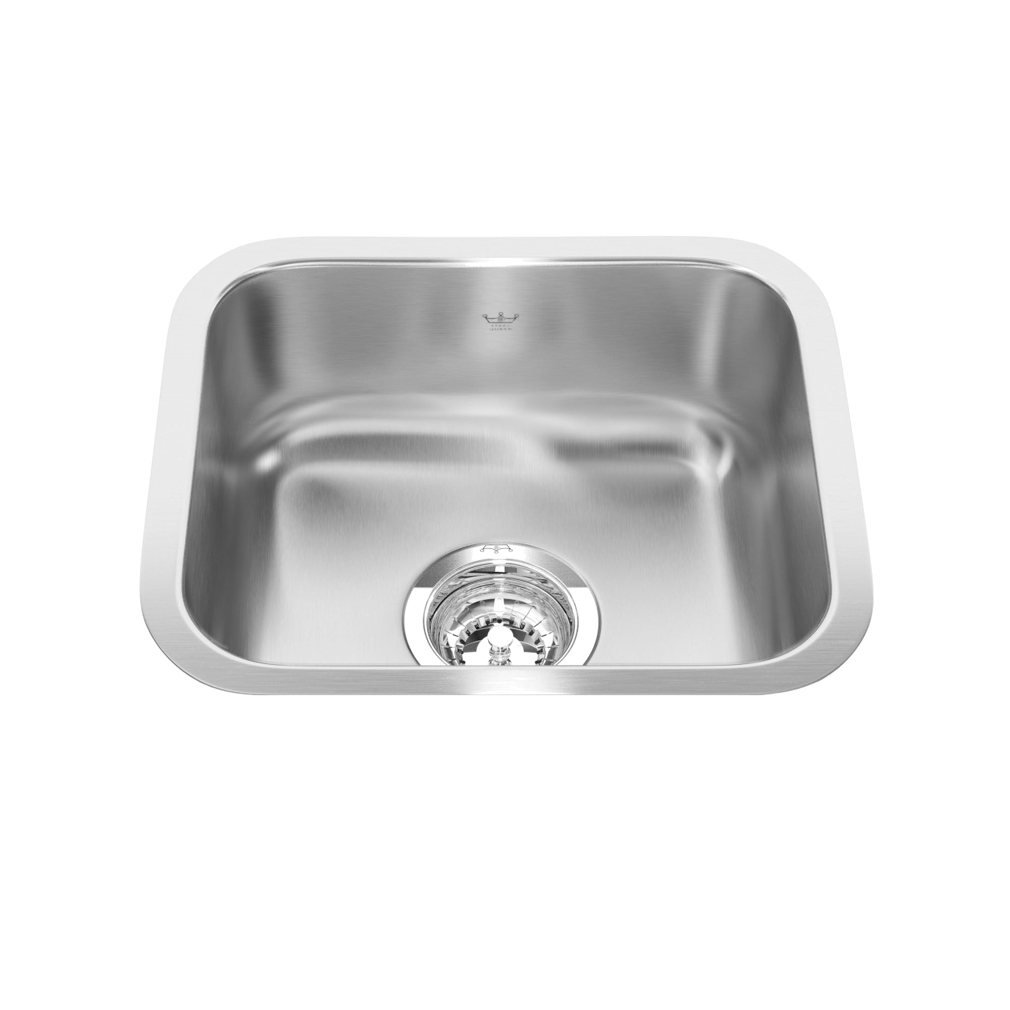 Steel Queen 14,75 pouces LR x 12,75 pouces FB Undermount Single Bowl en acier inoxydable en acier hospitalier