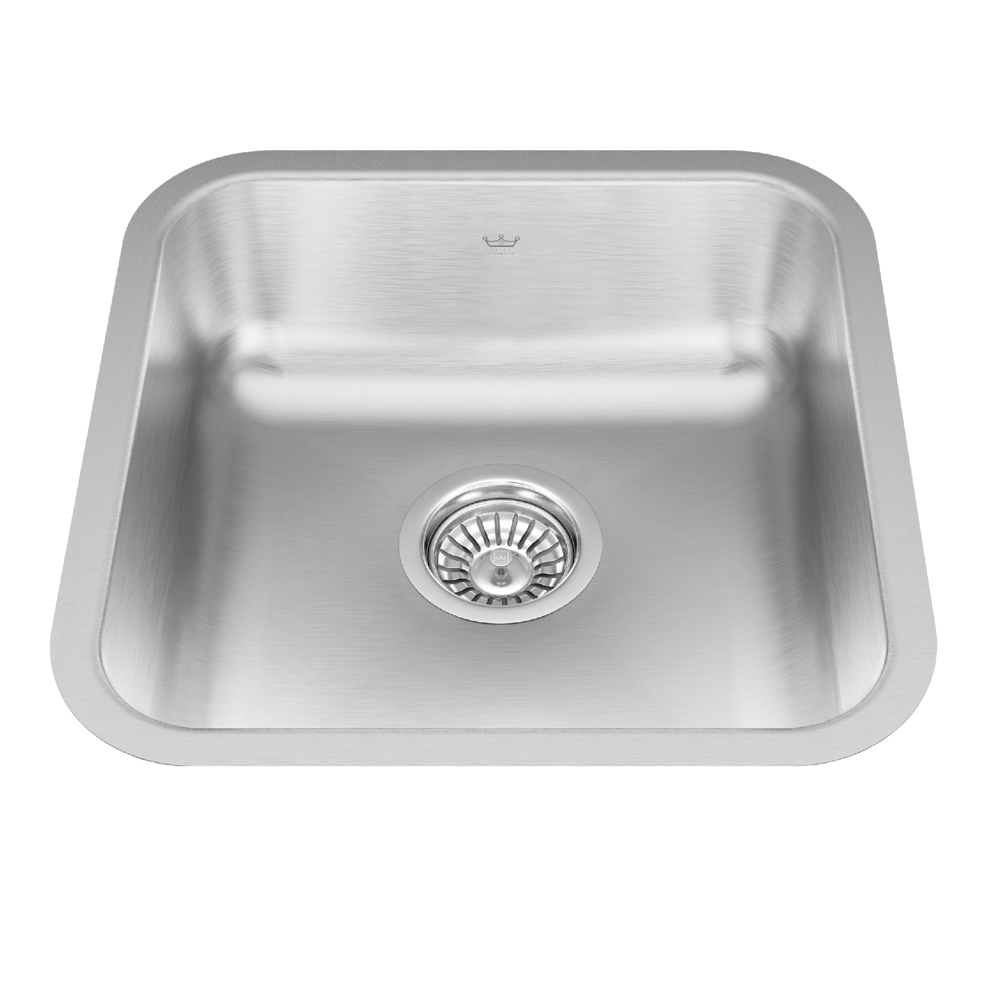 Steel Queen 15,75 pouces LR x 15,75 pouces FB Undermount Single Bowl en acier inoxydable en acier hospitalier