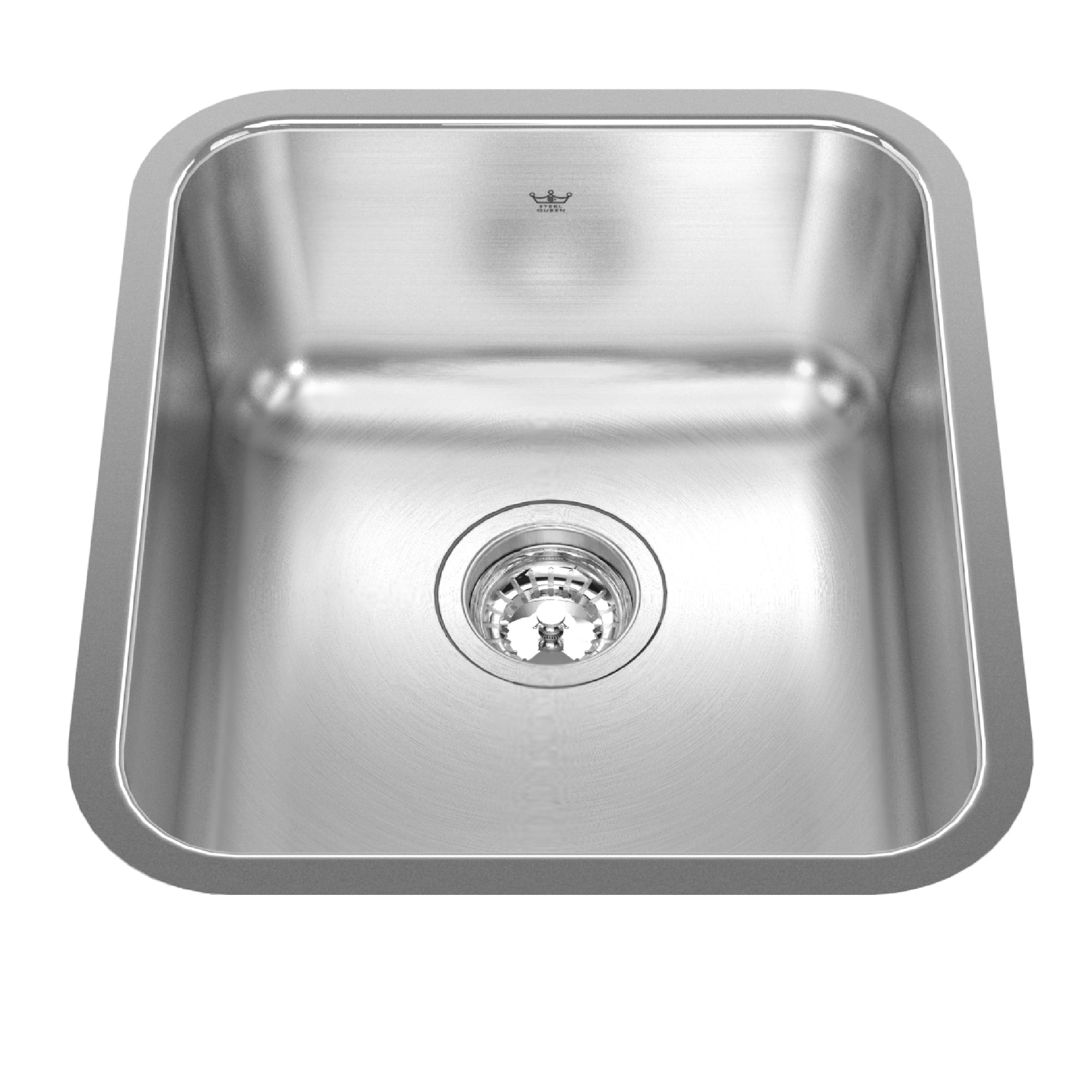 Steel Queen 15,75 pouces LR x 17,75 pouces FB Undermount Single Bowl en acier inoxydable en acier hospitalier