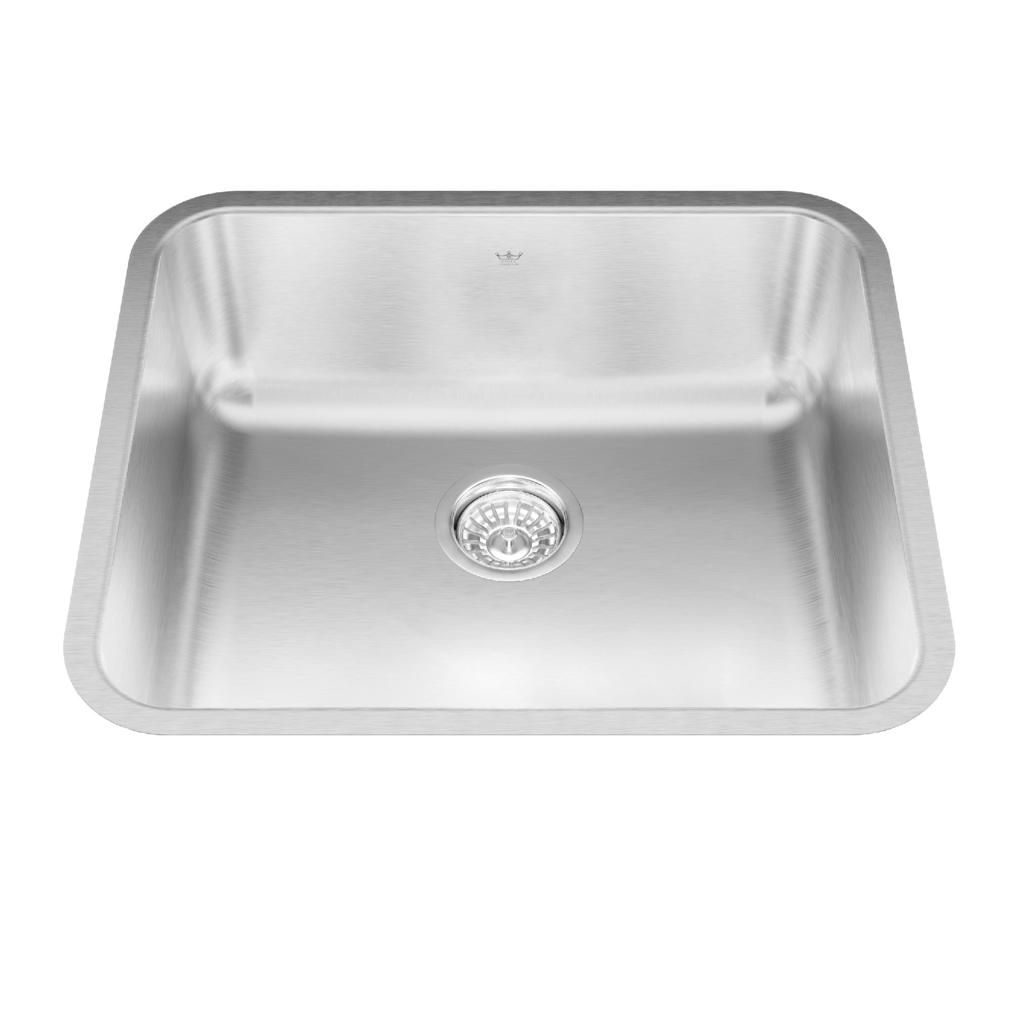 Steel Queen 21,75 pouces LR x 18,75 pouces FB Undermount Bowl Single Indexless Steel Kitchen